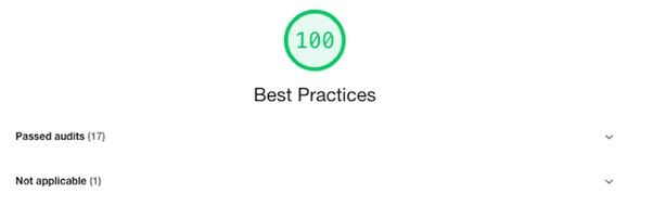 Best practices metrics